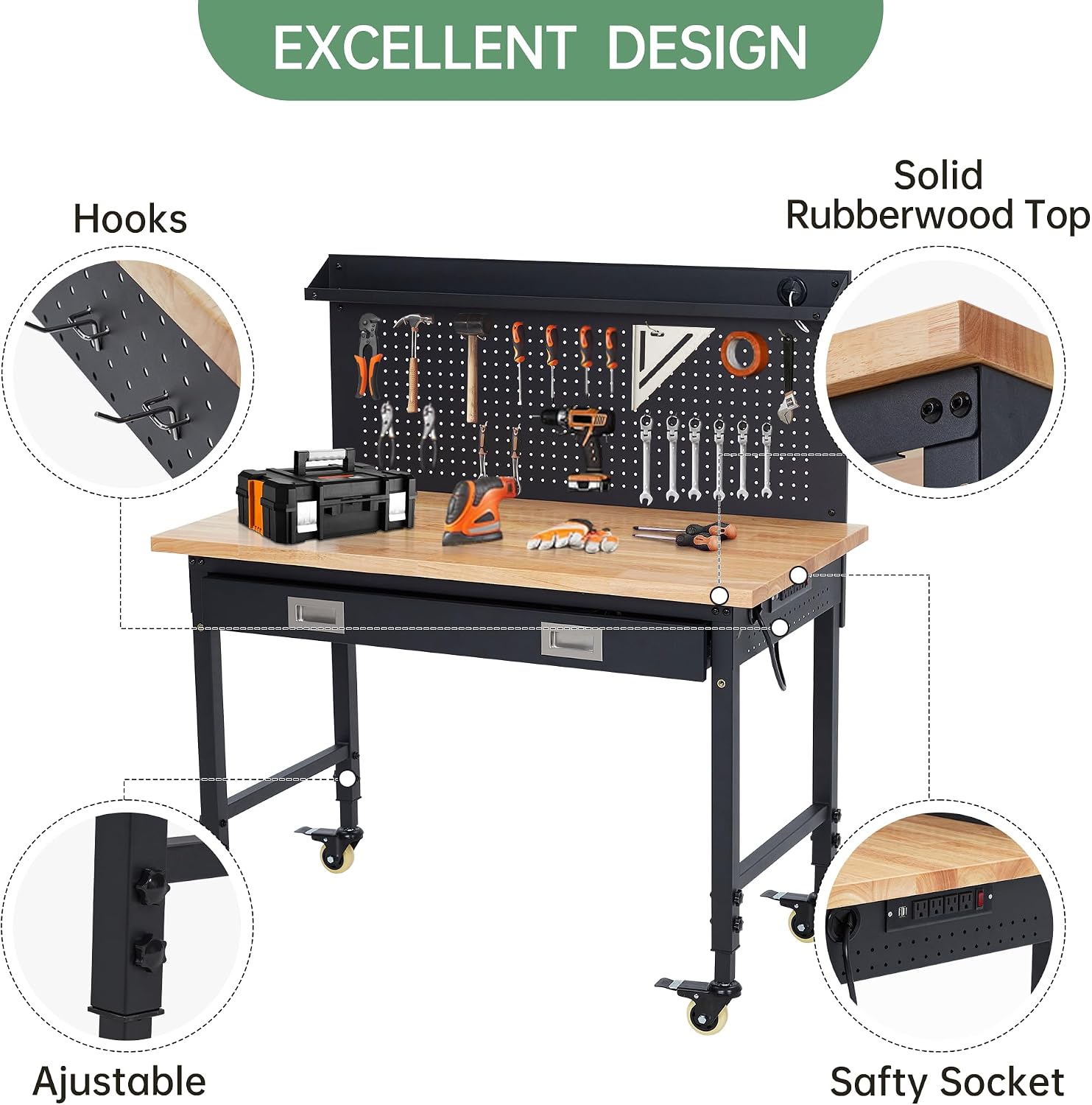 Banco de trabajo ajustable Tac - Workshop Tools Bench reseña y precio