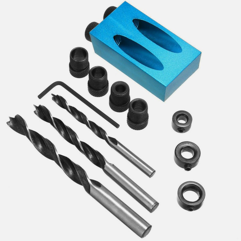 Kit de 14 piezas para taladrad - Pocket Hole Jig reseña y precio