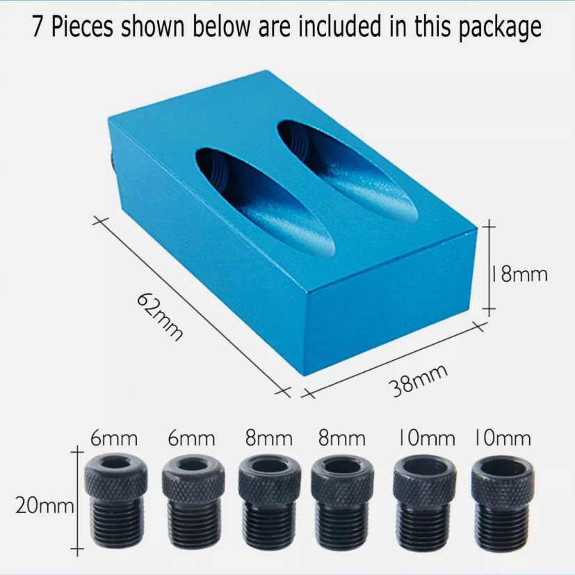 Kit de 14 piezas para taladrad - Pocket Hole Jig reseña y precio